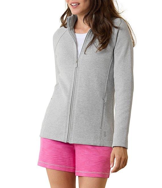Tommy Bahama Aruba Full Zip Stand Collar Long Sleeve Sweatshirt Product Image