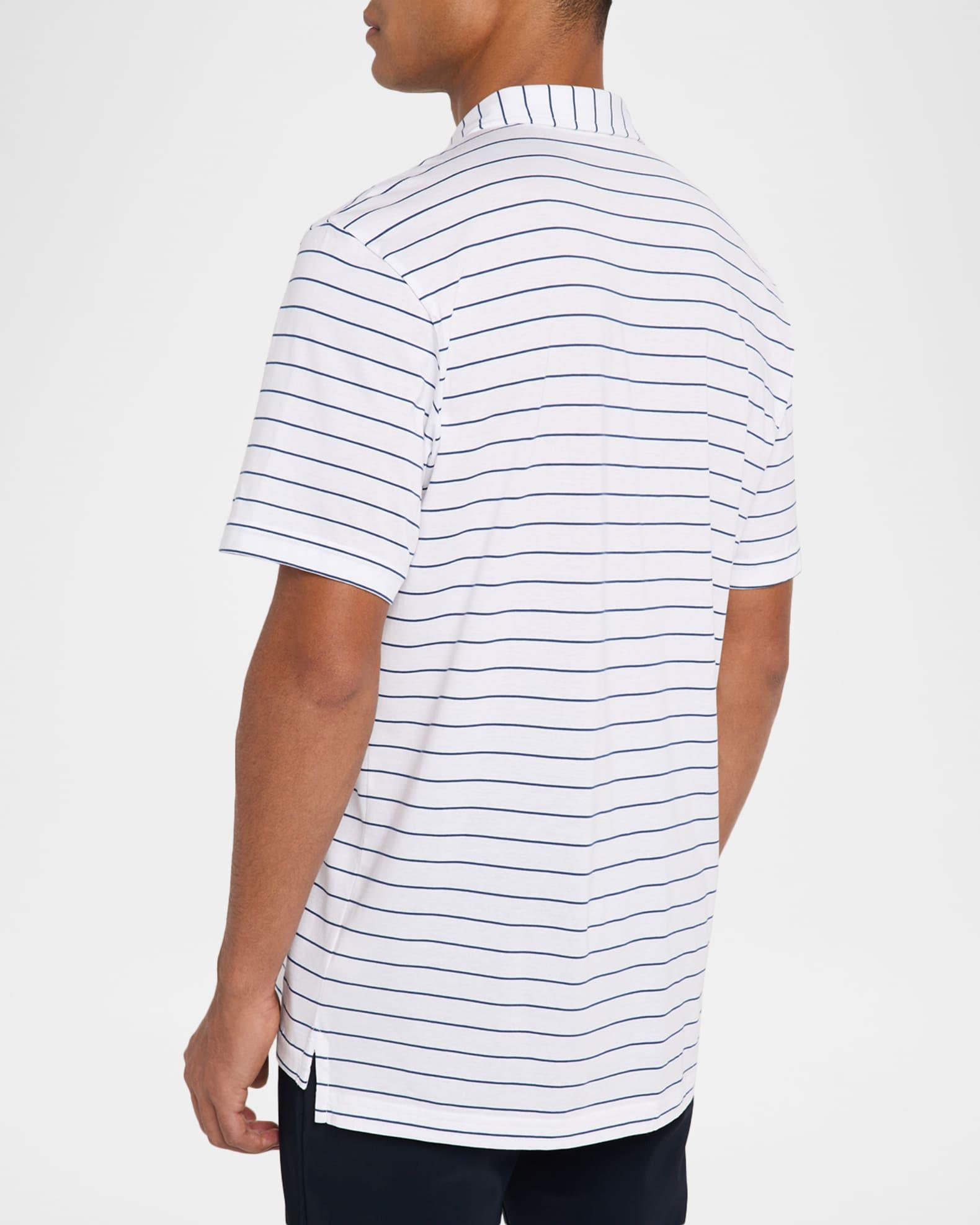 Men's Crown Comfort Pima Cotton Stripe Polo Shirt Product Image