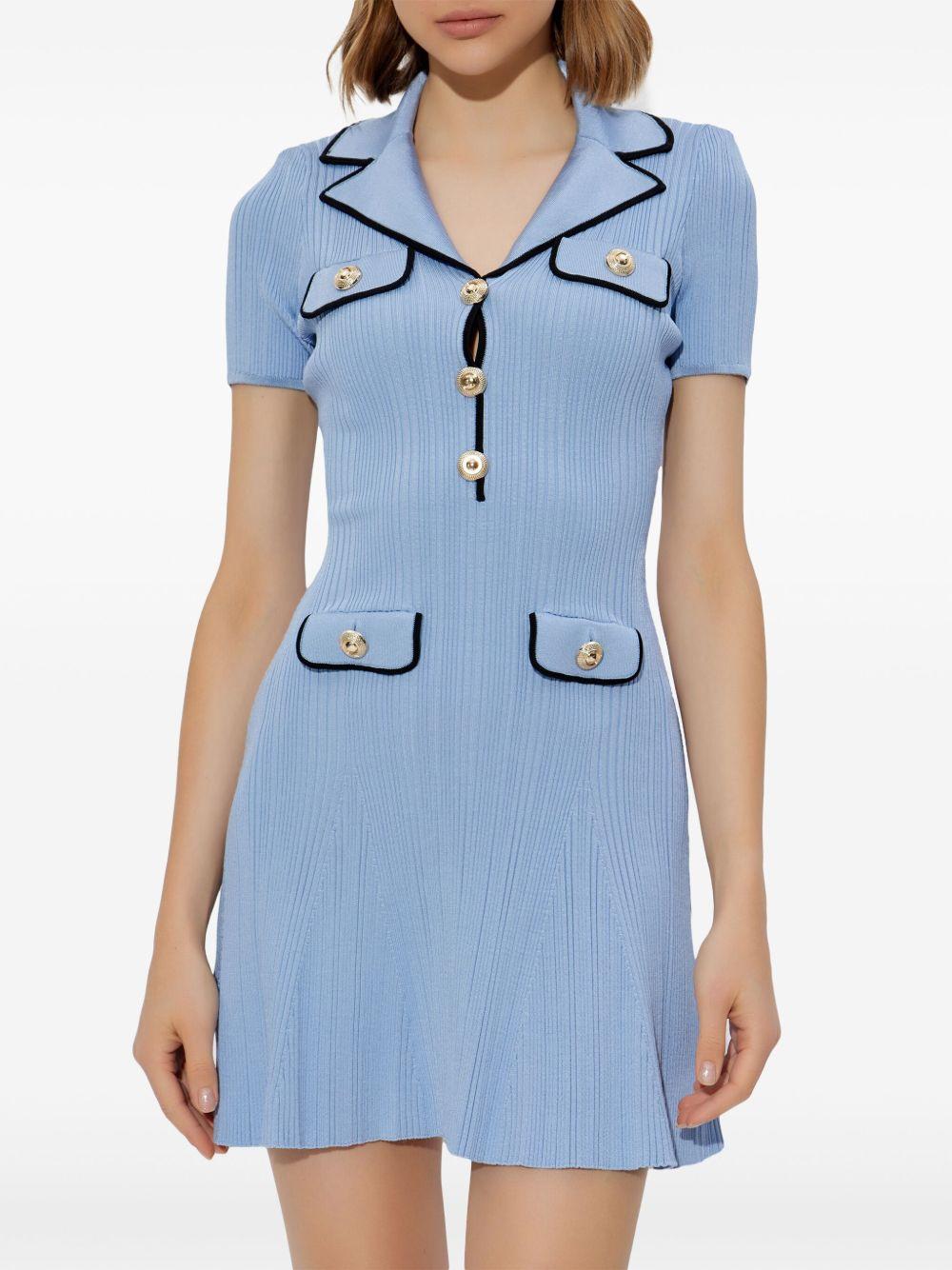 ribbed-knit mini dress Product Image