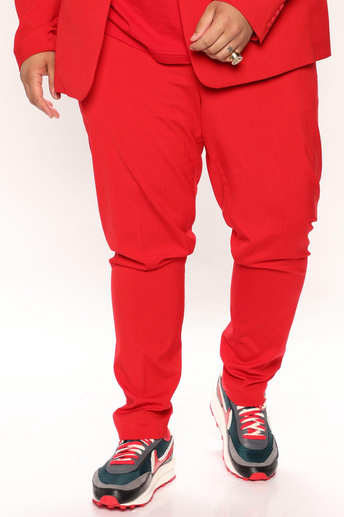 The Modern Stretch Slim Trouser - Red Product Image