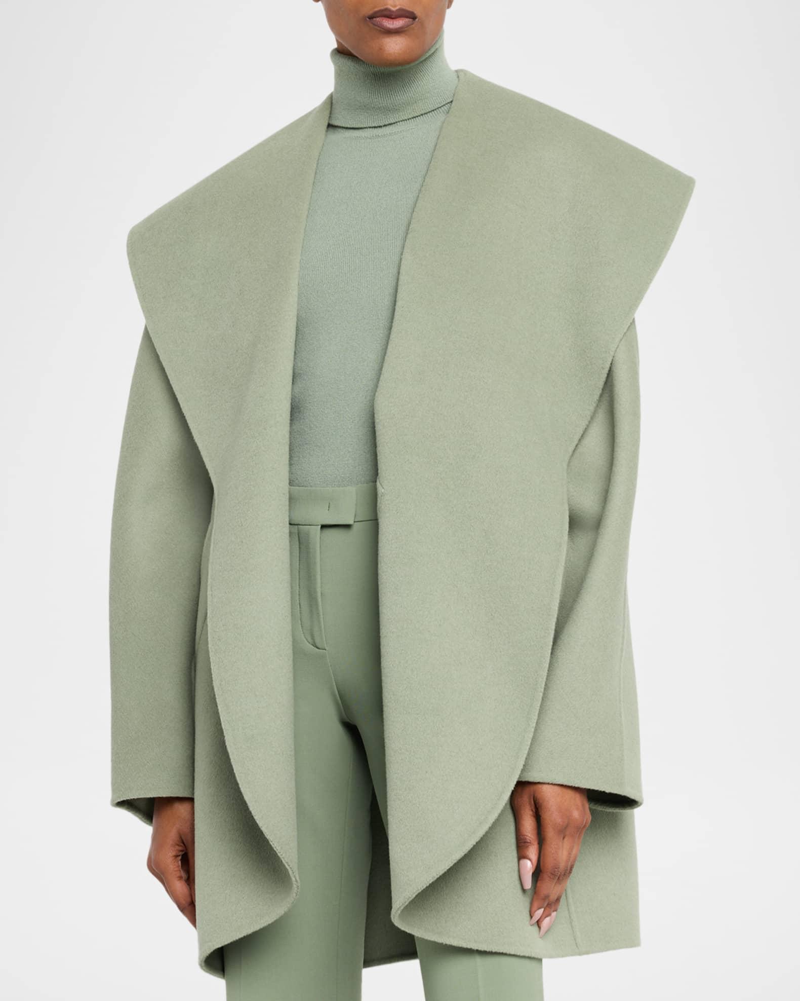 Shawl Clutch Coat Double-Faced Plush Wool Product Image