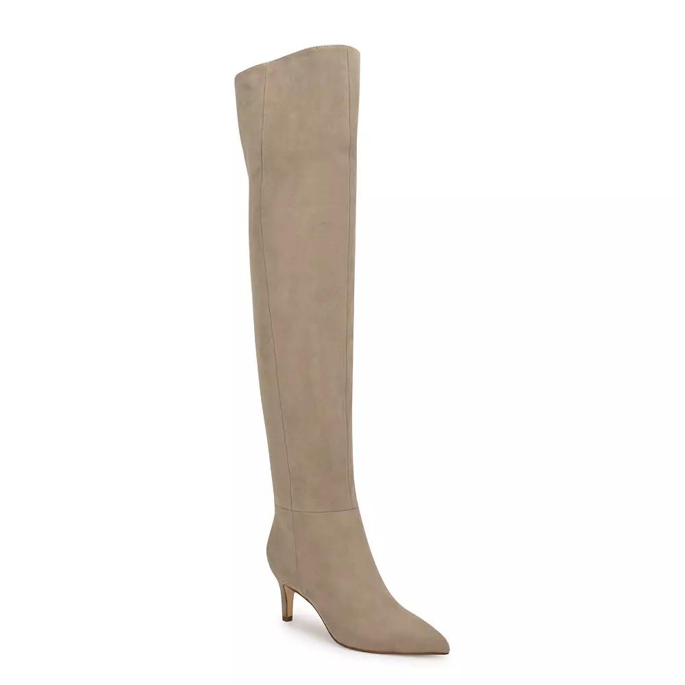 Nine West Sensa Womens Thigh-High Dress Boots Brown Product Image
