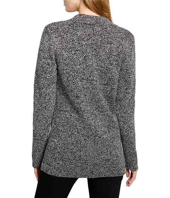 NIC + ZOE Elegant Knit Notch Lapel Long Sleeve Blazer Product Image