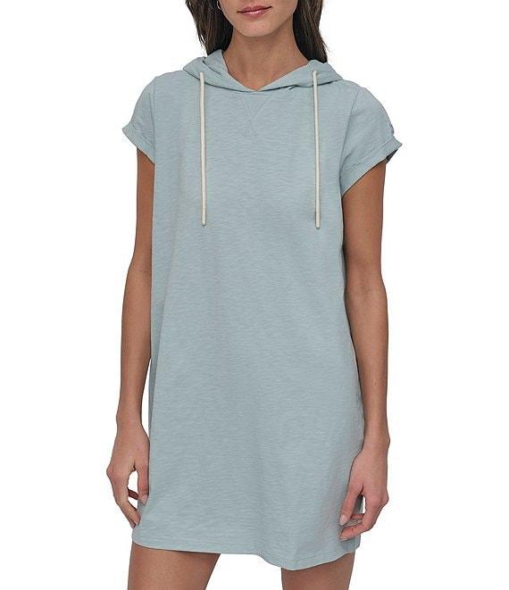 DKNY Sport by Donna Karan Slub Jersey Hooded Dress Product Image