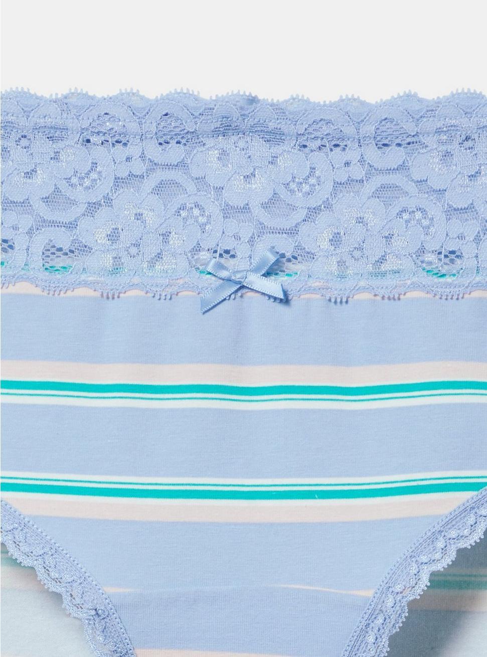 Cotton Mid-Rise Hipster Lace Trim Panty Product Image