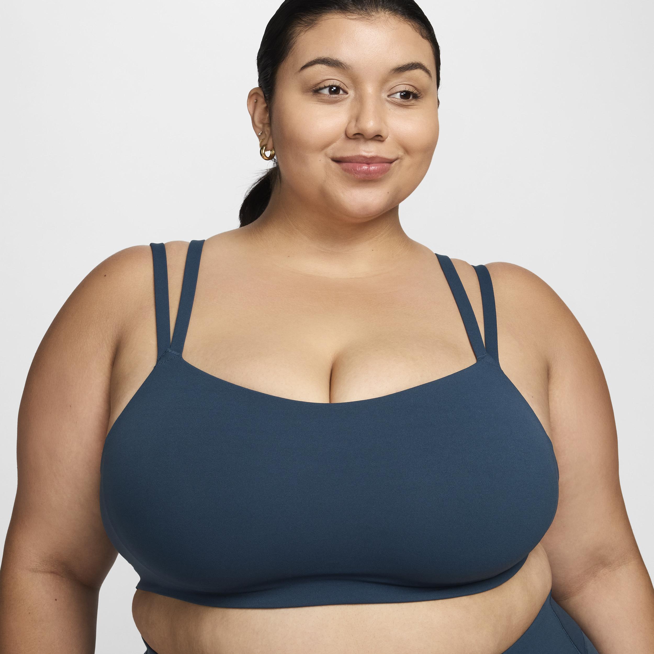 Nike Womens Zenvy Strappy Light-Support Padded Sports Bra (Plus Size) | DQ2810-478 Product Image