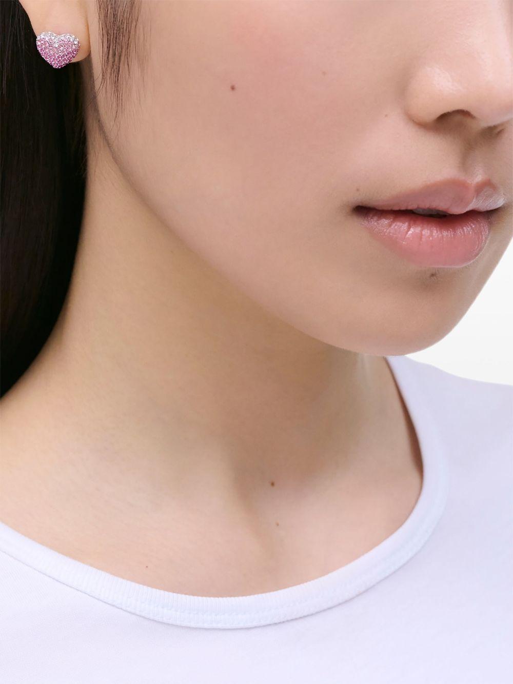 The Button Enamel Logo Hoop earrings Product Image