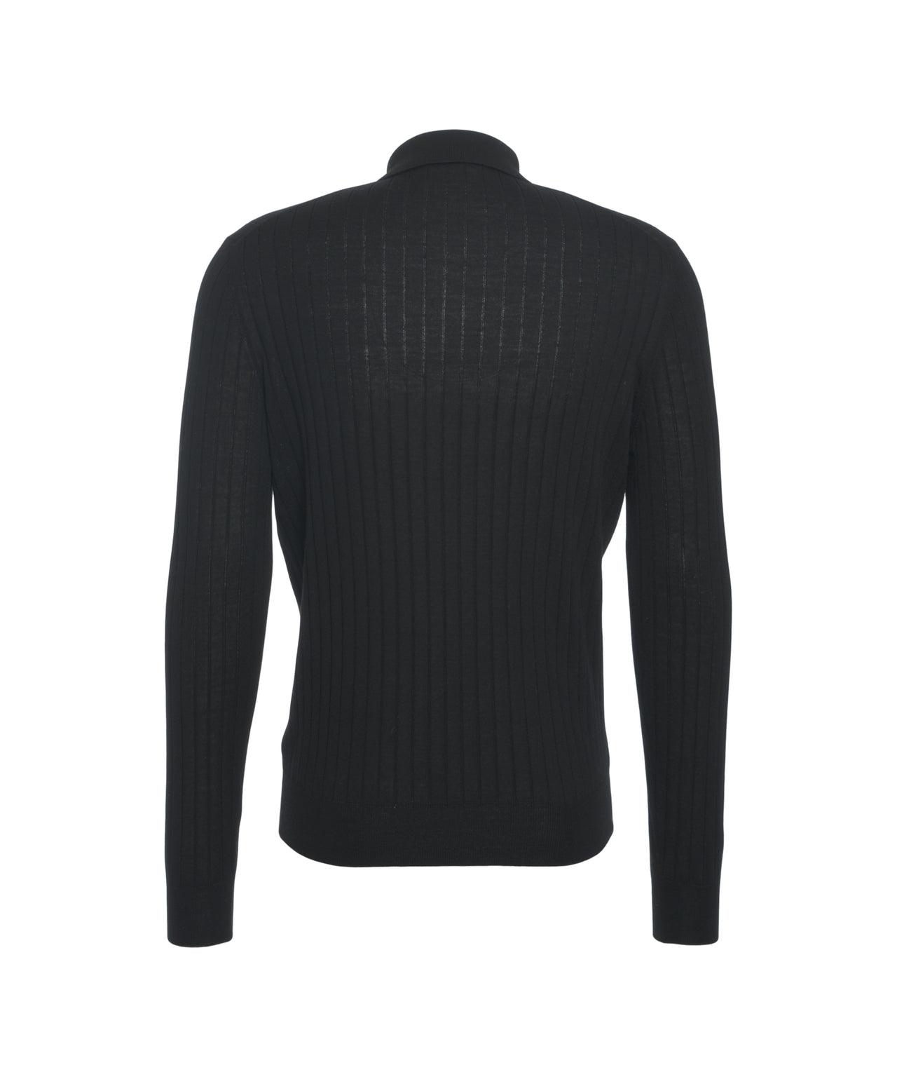 Knit polo shirt Product Image