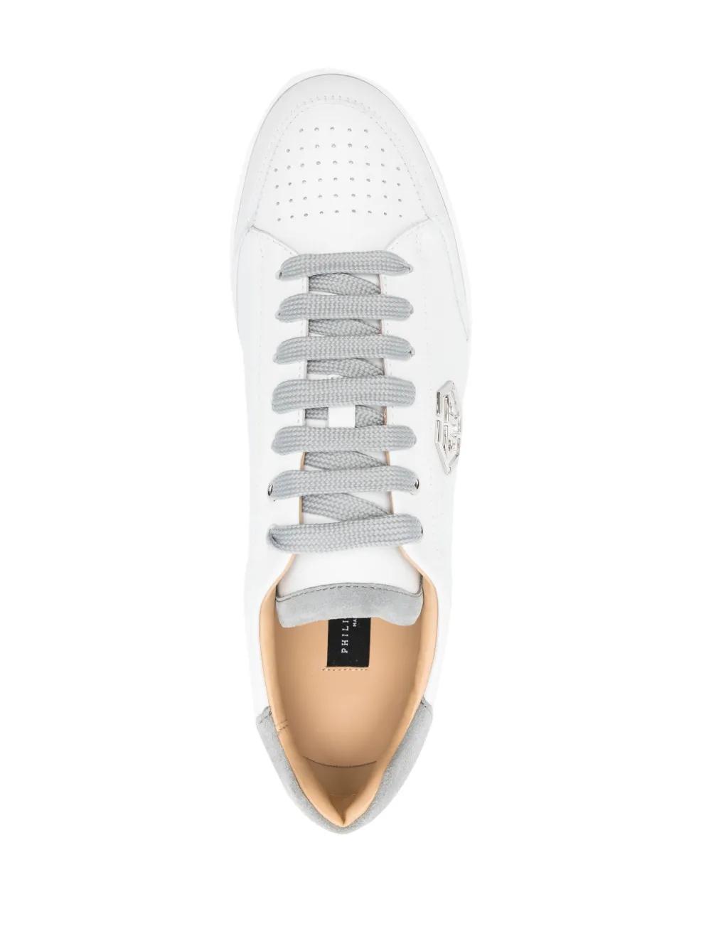 Hexagon leather sneakers Product Image