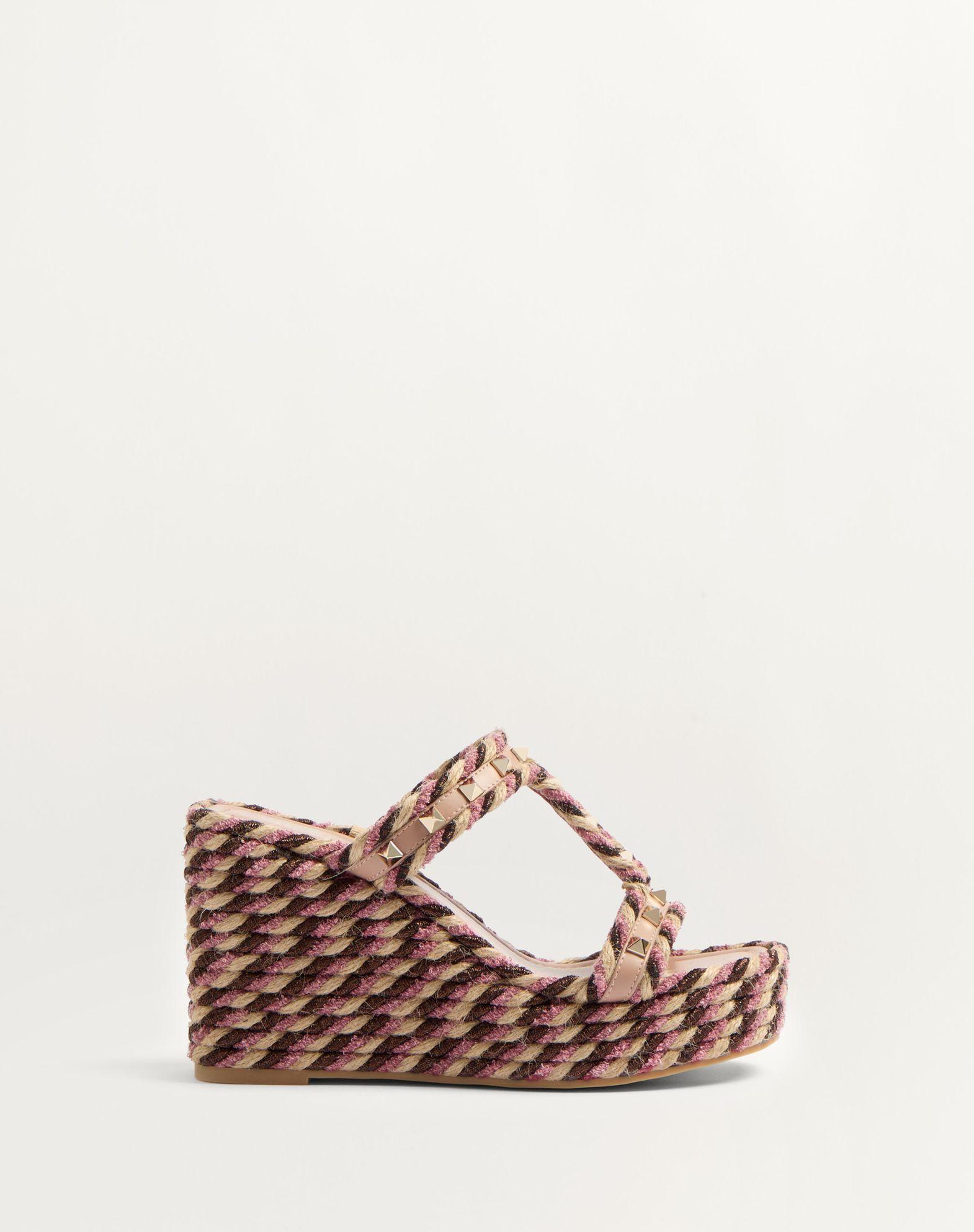 Rockstud Wedge In Calfskin 90Mm Product Image