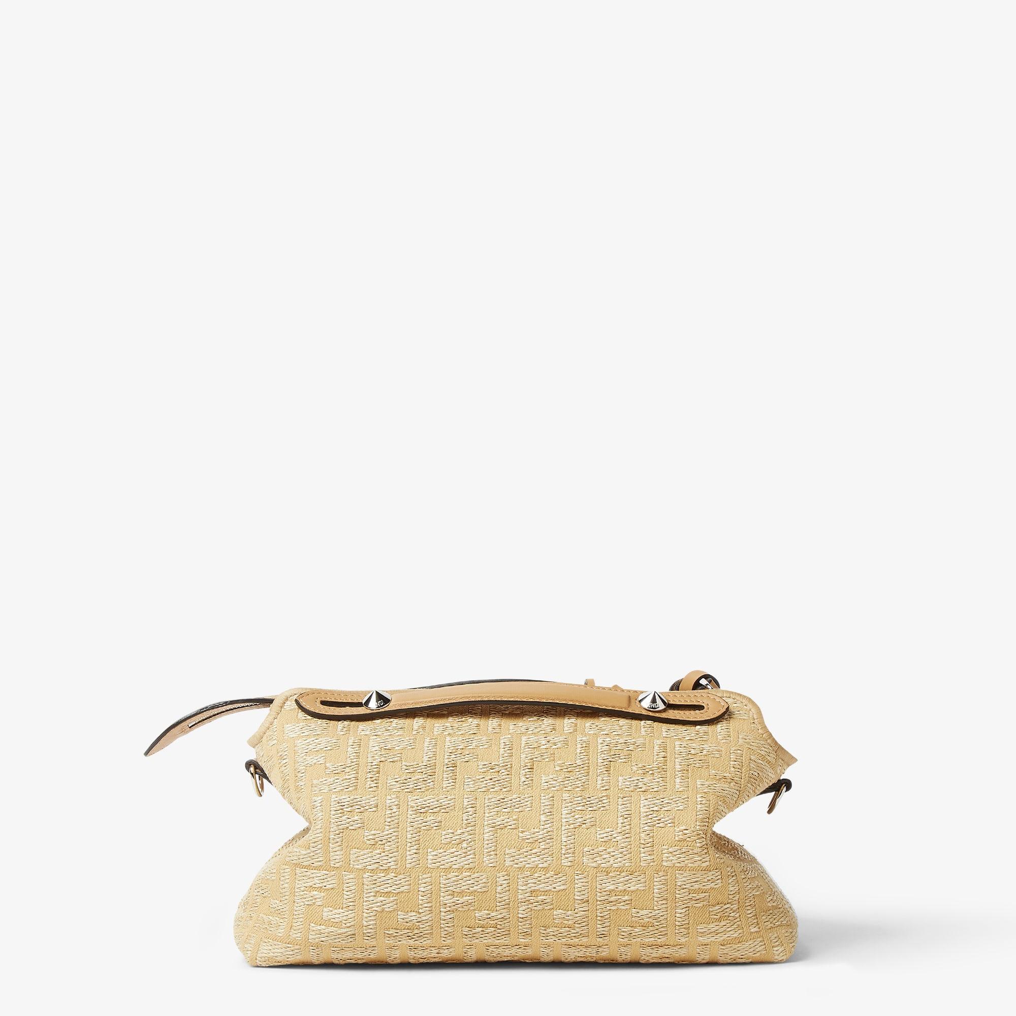 By The Way Soft MiniJacquard fabric mini-bag with raffia FF Product Image