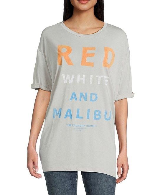 The Laundry Room Red White And Malibu Graphic T-Shirt Product Image