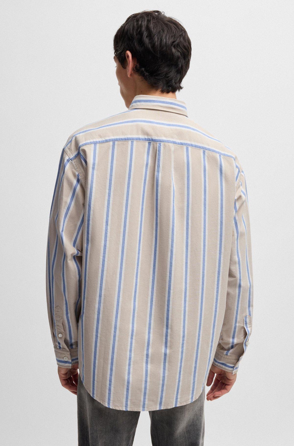 Oversize-fit button-down shirt in Oxford cotton Product Image