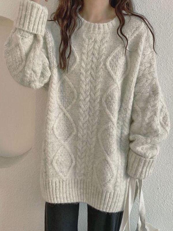 Cable Knit Jumper Sweater Product Image
