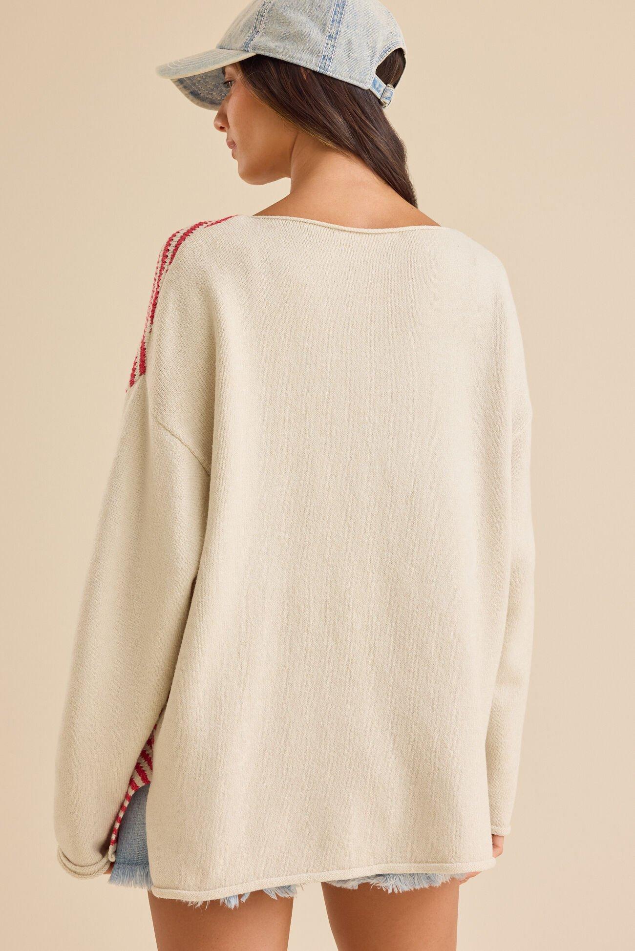 Americana Oversized Sweater Product Image