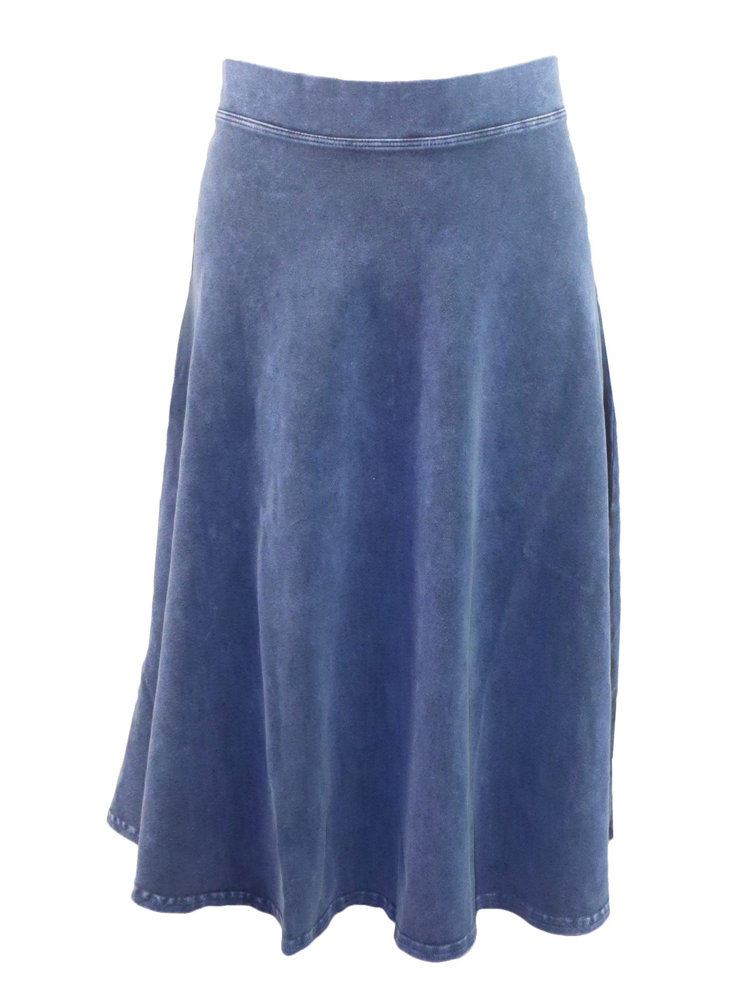 Hard Tail Easy Flare Knee Skirt W-646 Product Image