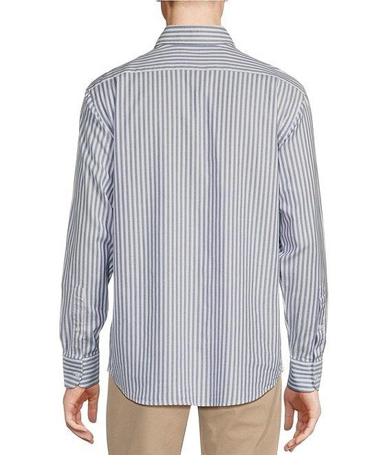 Cremieux Blue Label Stripe Oxford Long Sleeve Woven Shirt Product Image