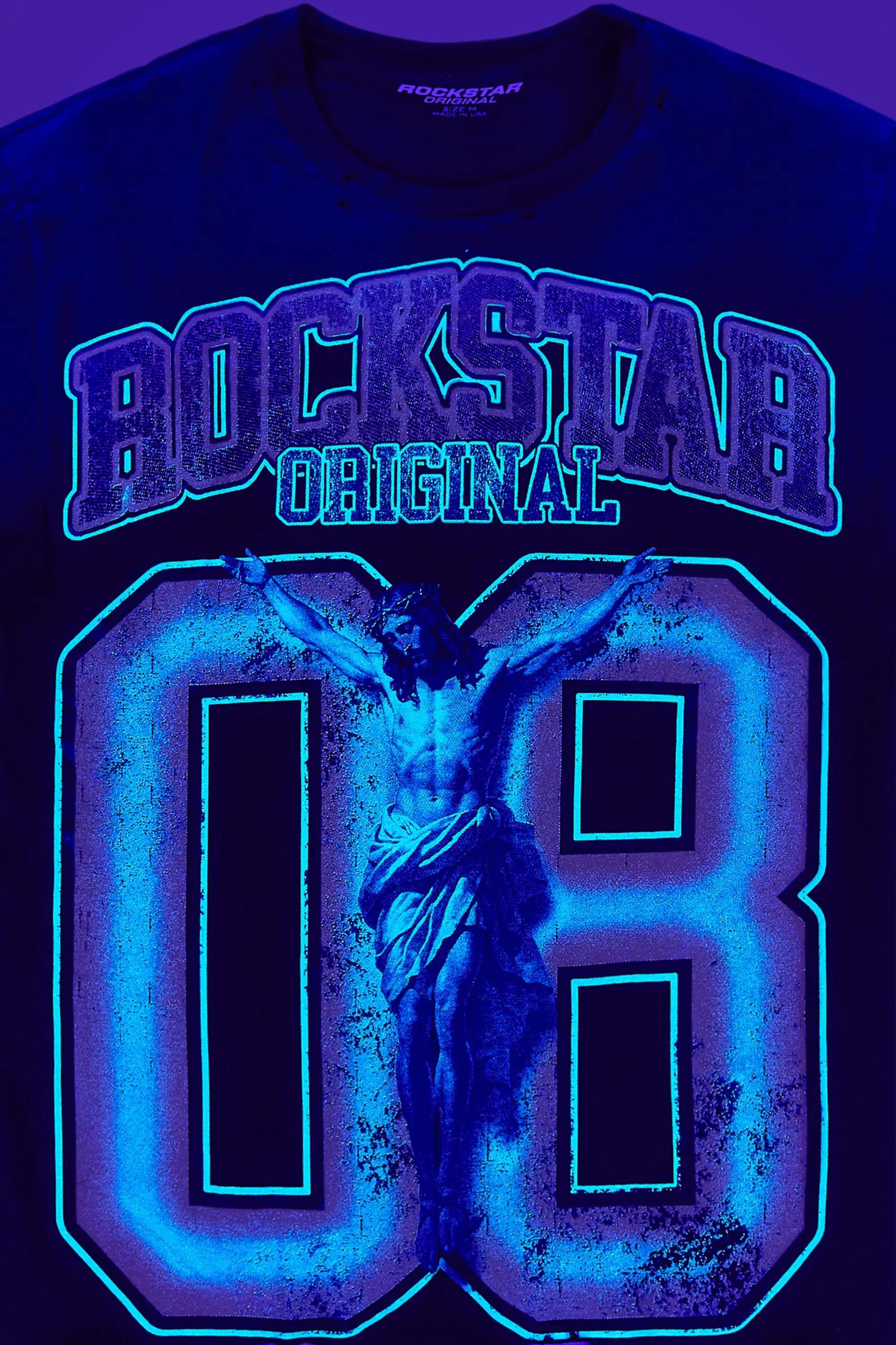 Fields Black/Yellow Oversized Graphic T-Shirt Male Product Image