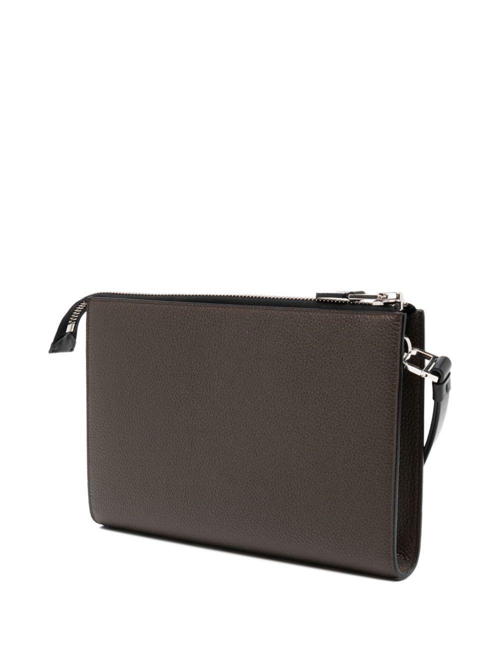 calf leather clutch bag Product Image
