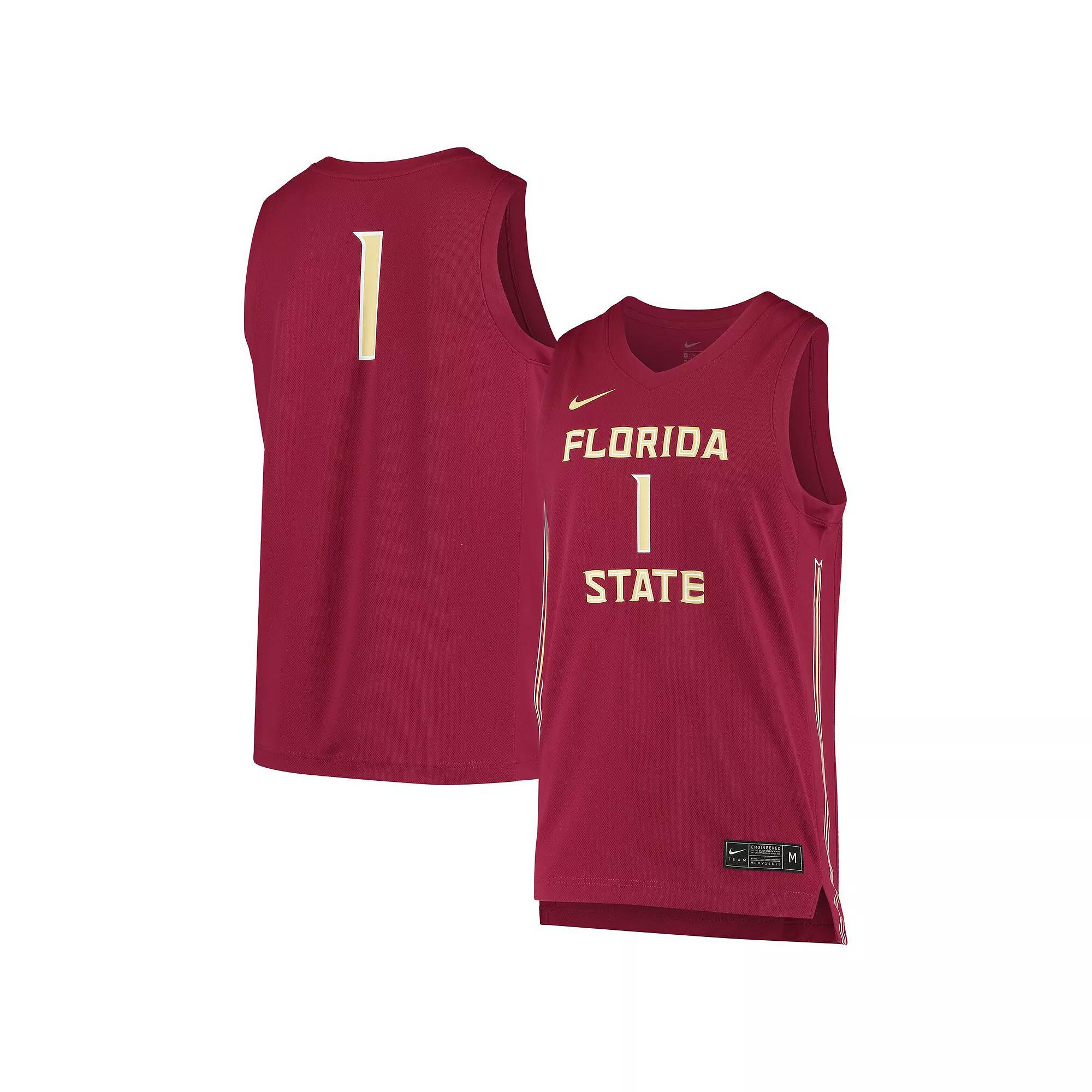 Unisex Nike #1 Garnet Florida State Seminoles Replica Basketball Jersey, Men's, Size: Large, Red Product Image