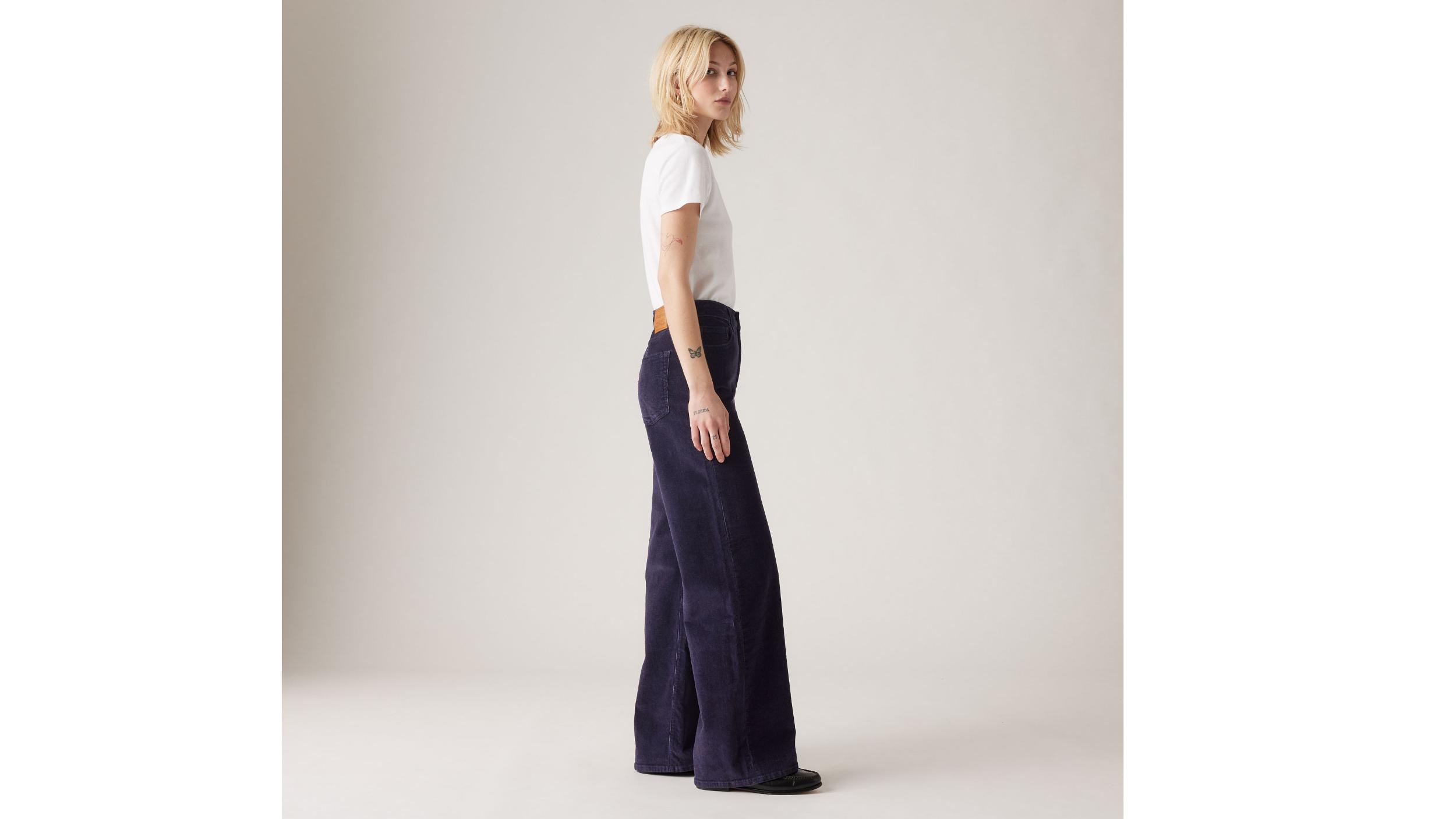 Ribcage Wide Leg Corduroy Women's Jeans Product Image