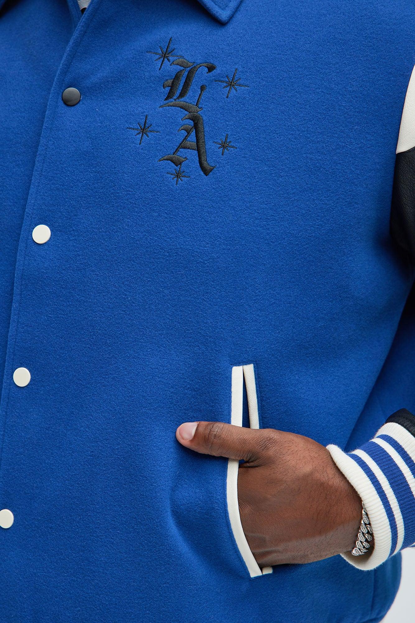 Angel Varsity Jacket - Blue Product Image