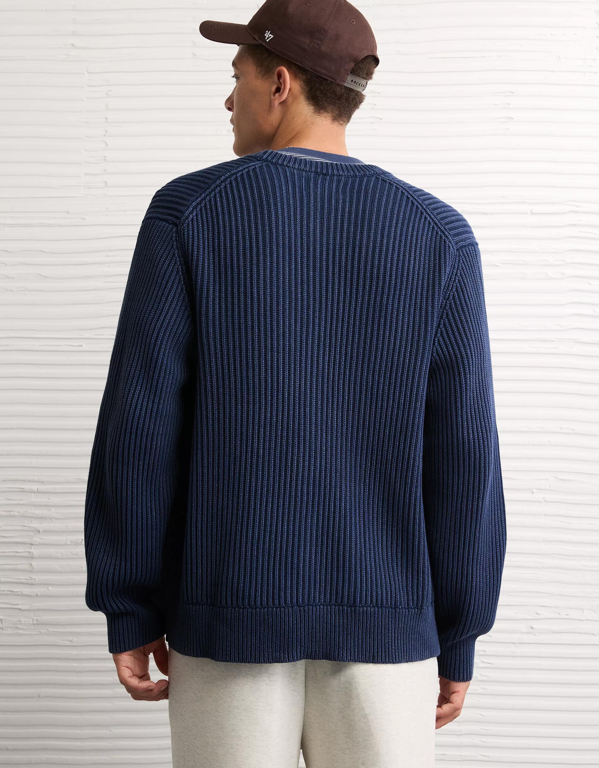 AE Washed Shaker Cardigan Product Image