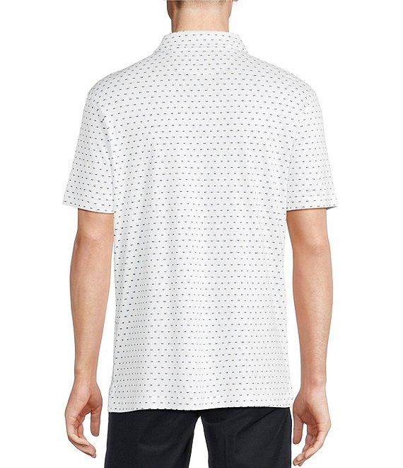Daniel Cremieux Signature Label Mini Floral Geo Print Short Sleeve Polo Shirt Product Image