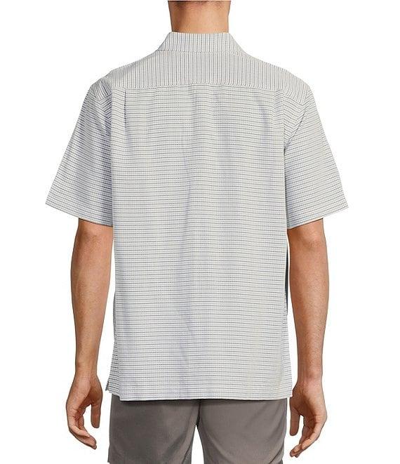 Roundtree & Yorke Short Sleeve Small Checked Polynosic Sport Shirt Product Image