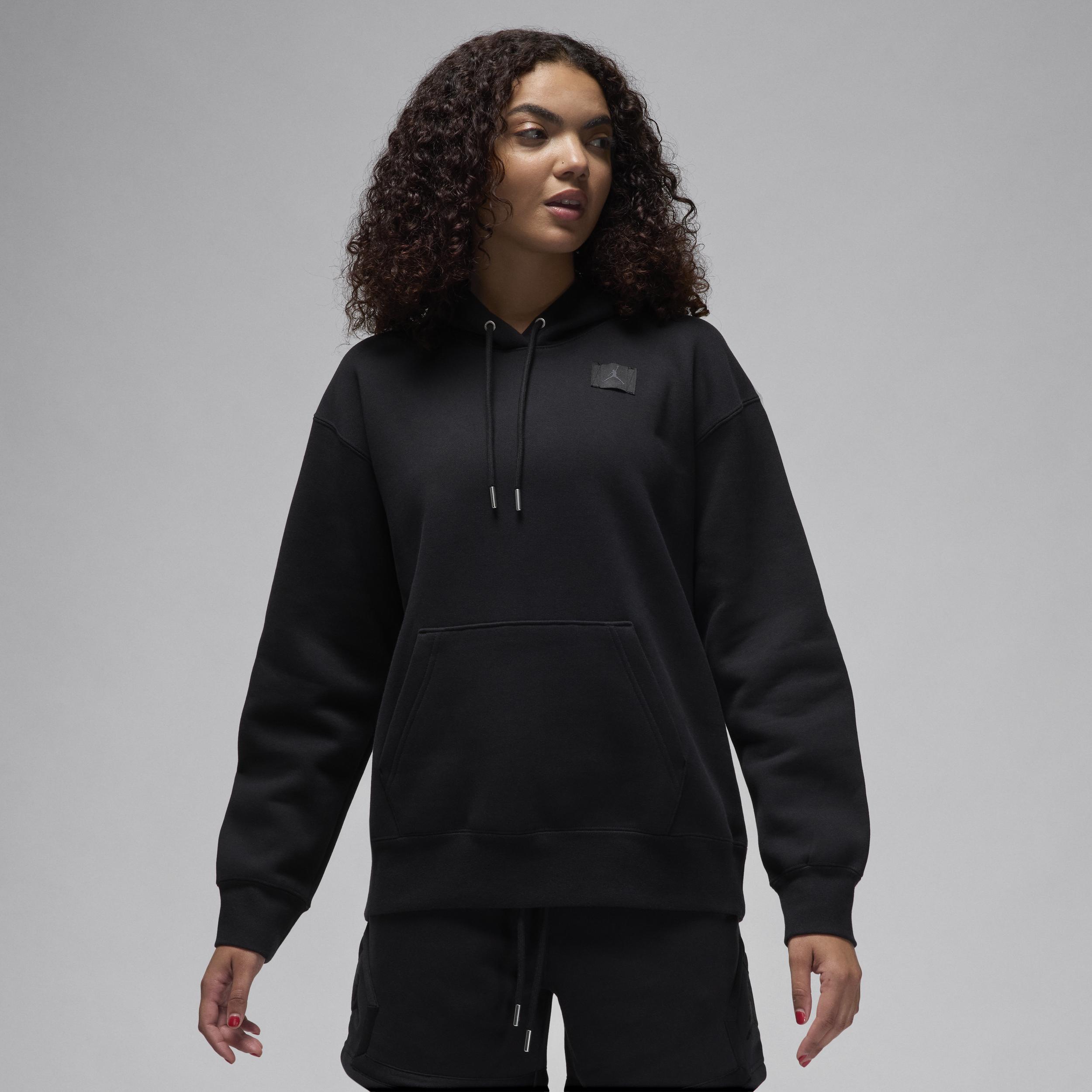 Women's Jordan Flight Fleece Satin-Lined Pullover Hoodie Product Image