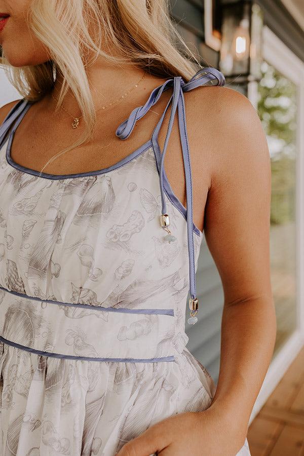 Coastal Vibes Organza Midi Dress Product Image