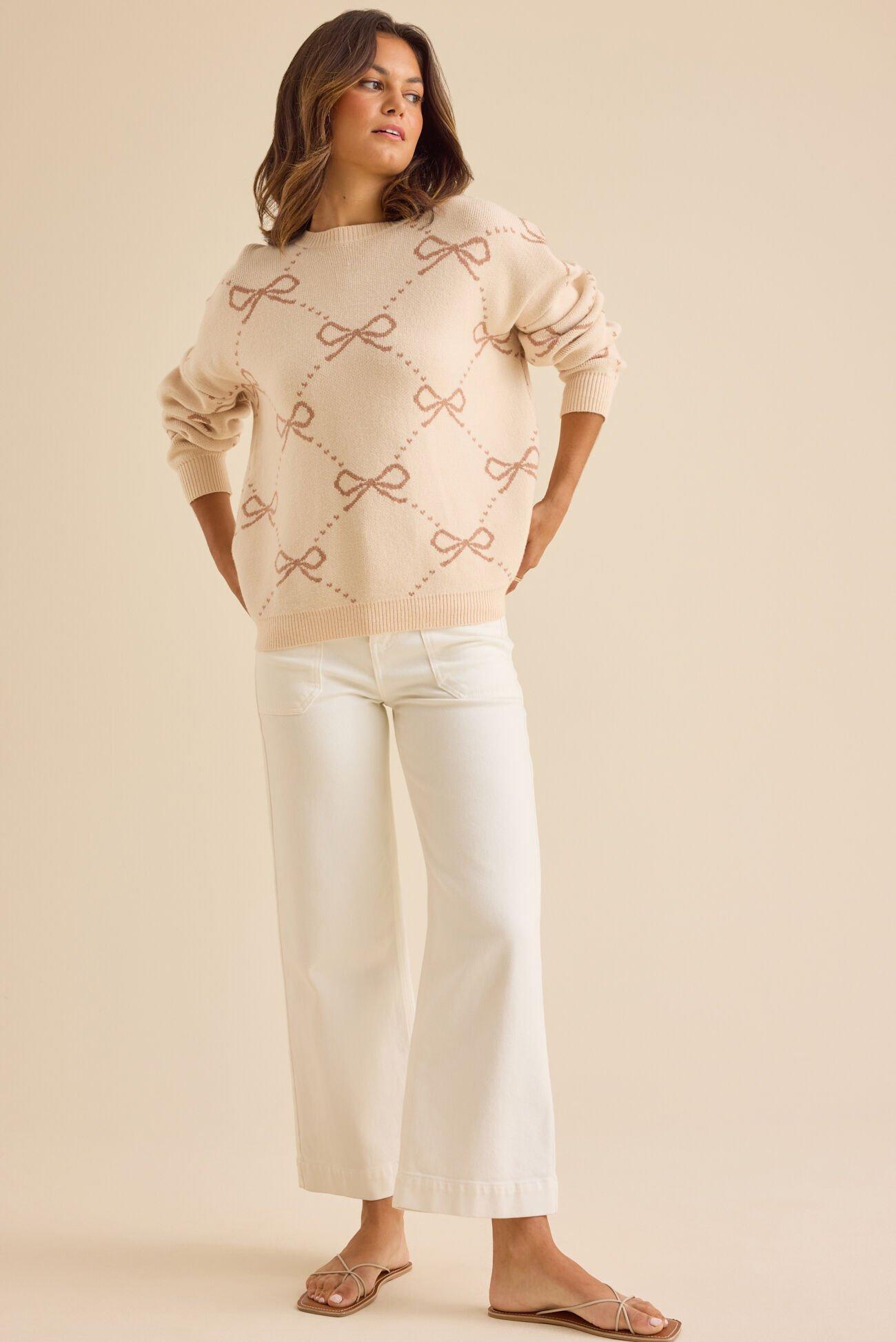 Megan Bow Sweater Product Image