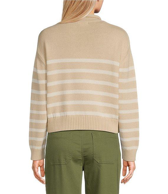 Copper Key Stripe Roll Neck Sweater Product Image