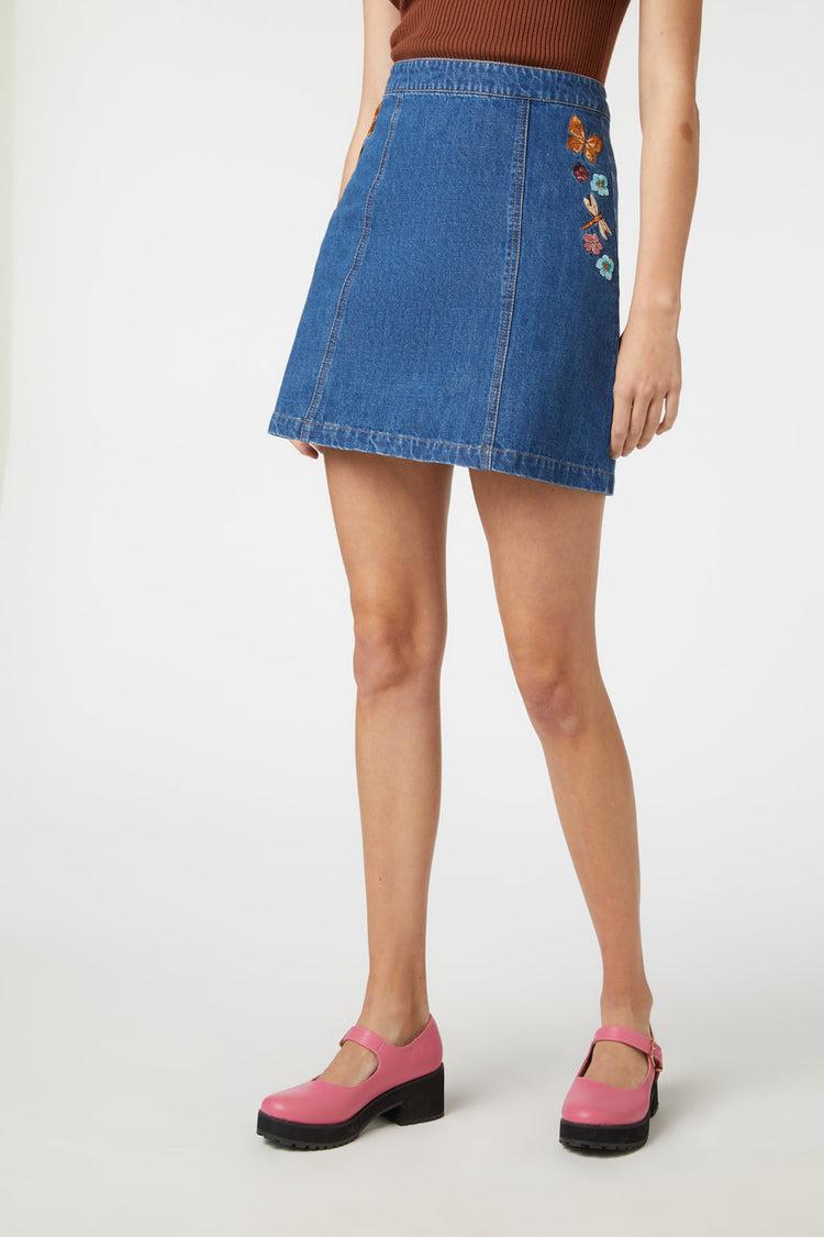 Flora Embroidered Skirt Product Image