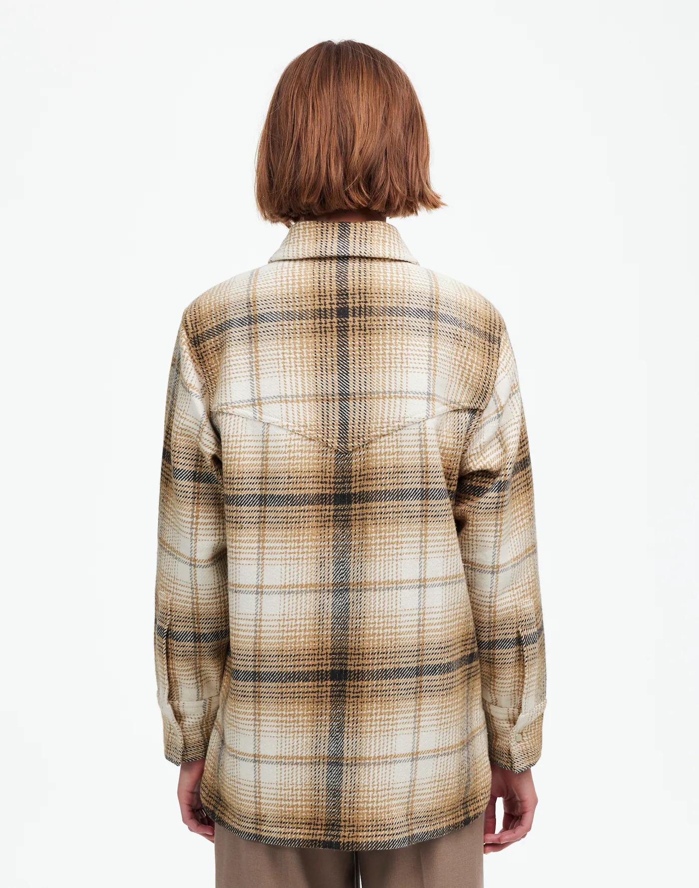 Flannel Button-Up Shirt-Jacket in Plaid Product Image