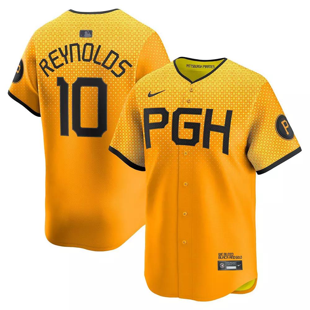 Men's Nike Bryan Reynolds Gold Pittsburgh Pirates City Connect Limited Player Jersey,  Product Image