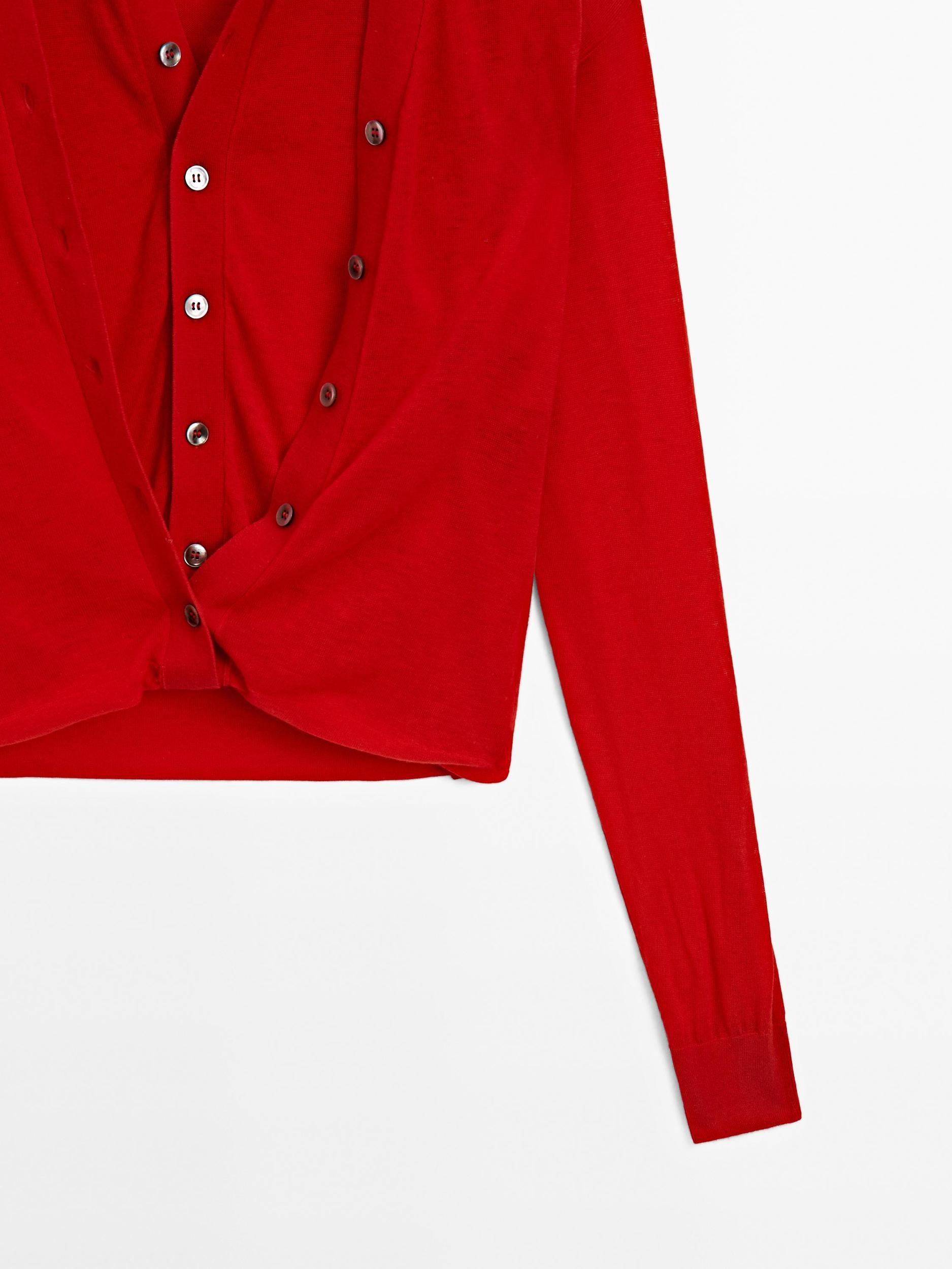 100% wool multi-way knit cardigan - STUDIO Product Image