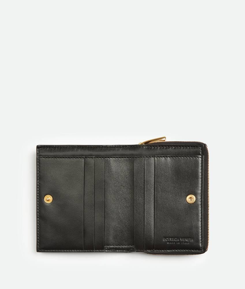Women's Cassette Compact Zip Around Wallet in Black Product Image