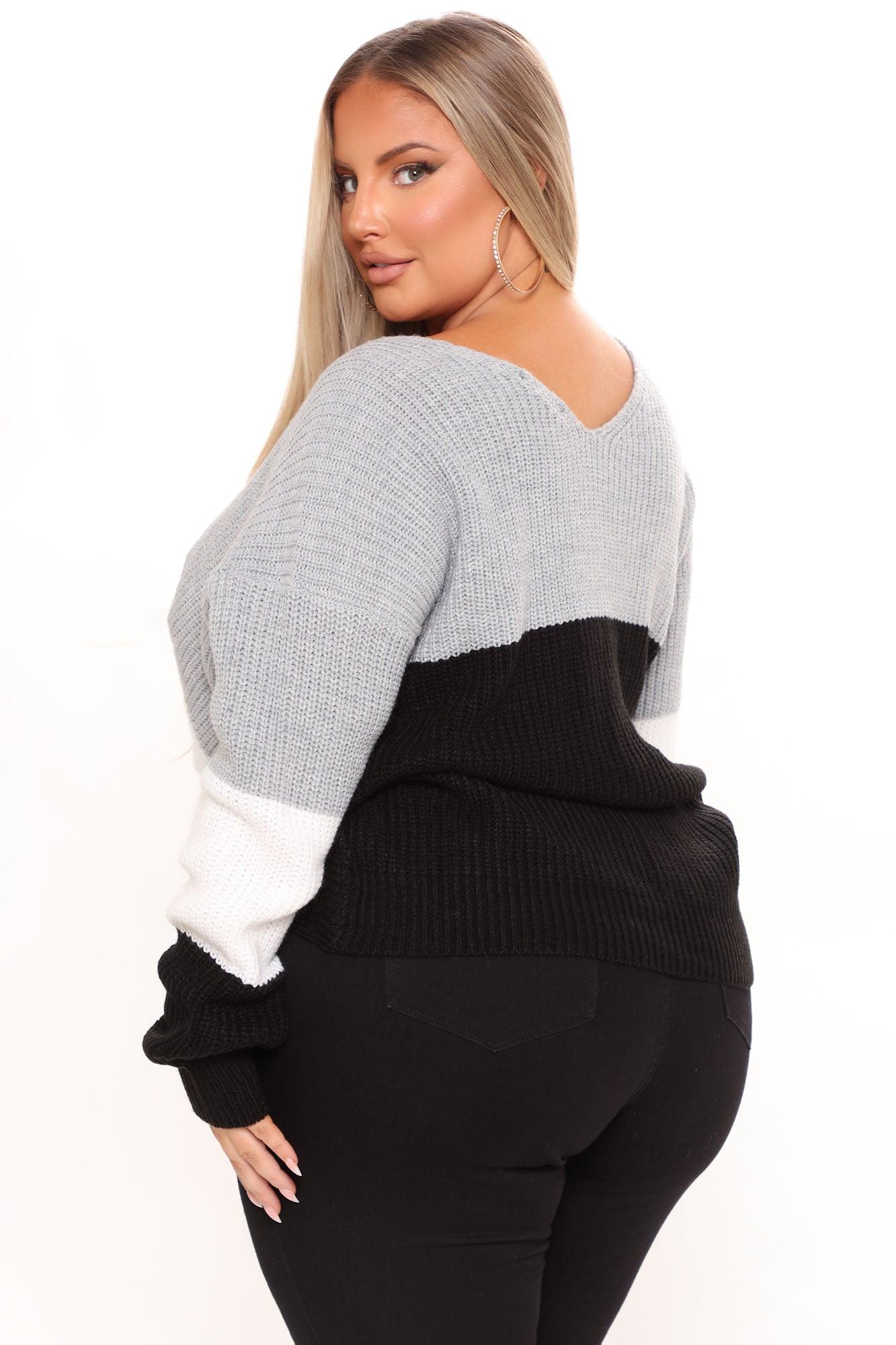Just A Little Twisted Sweater - Black Product Image