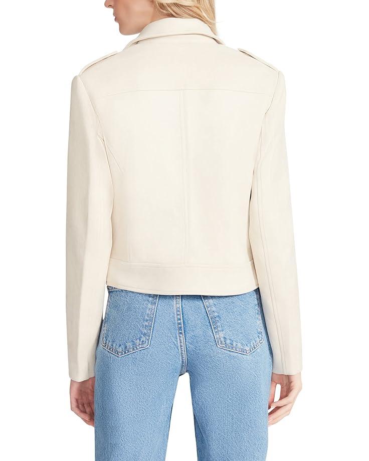 Faux Leather Moto Jacket Product Image