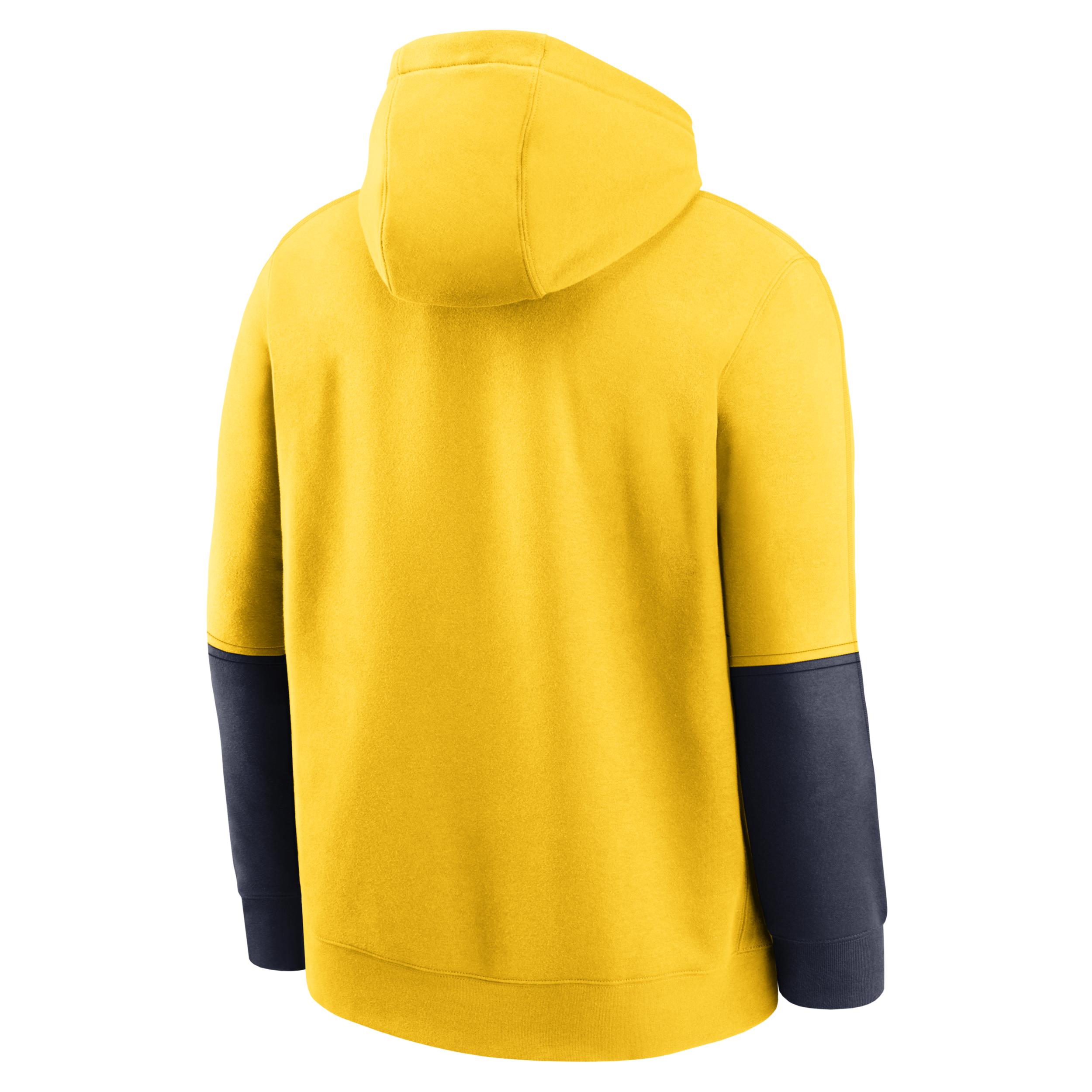 Men's Nike Gold/Black Iowa Hawkeyes 2024 Sideline Club Pullover Hoodie,  Product Image