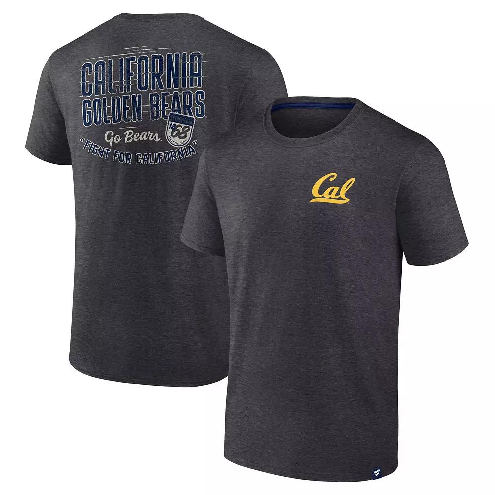 Men's Fanatics Heather Charcoal Cal Bears Iconic T-Shirt, Size: Small Product Image