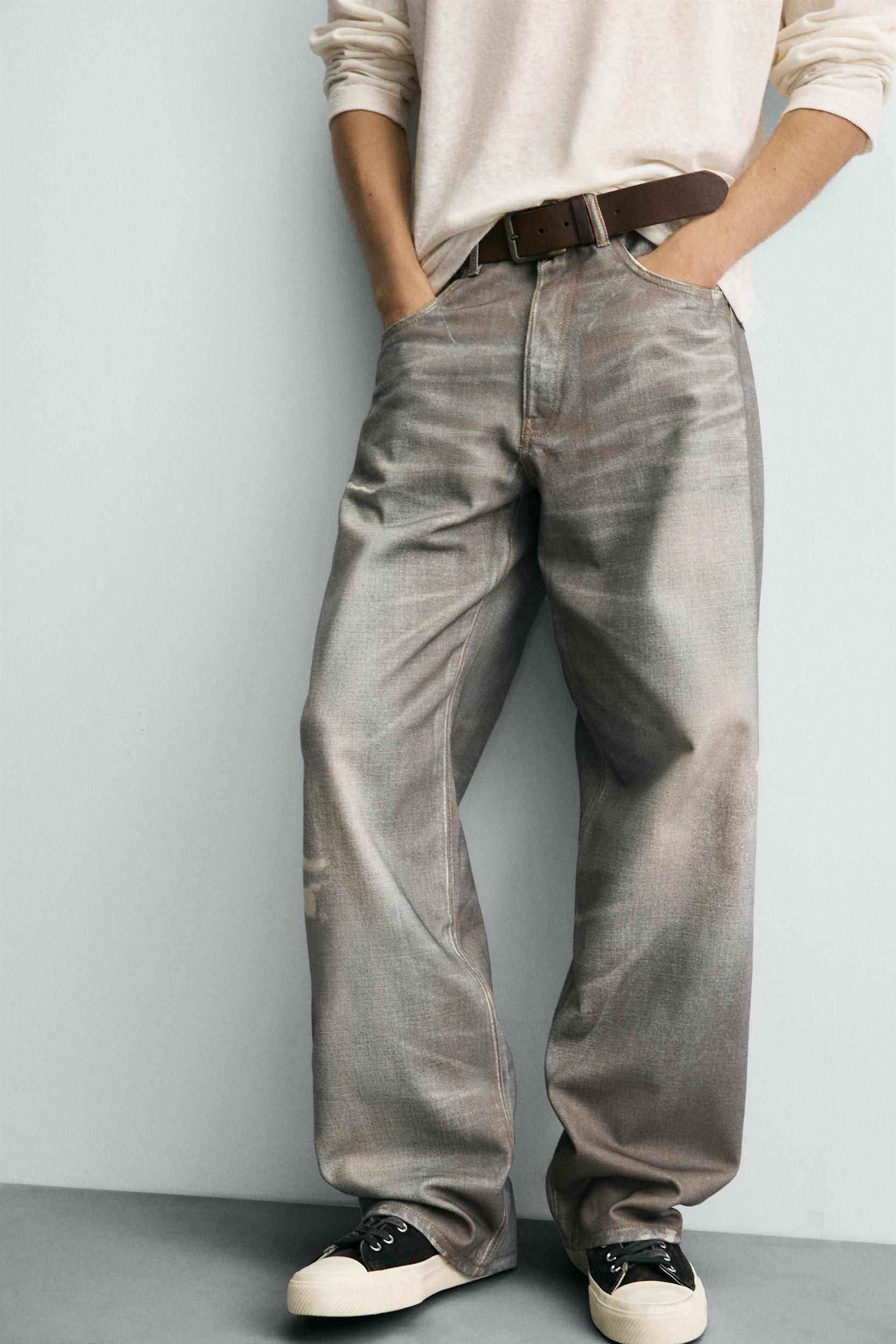 PRINTED BAGGY FIT JEANS Product Image