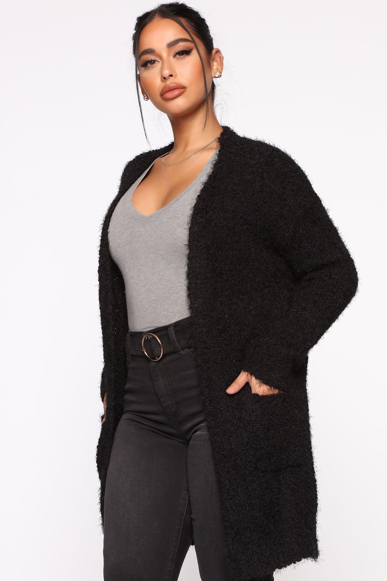 Never A Dull Moment Cardigan - Black Product Image