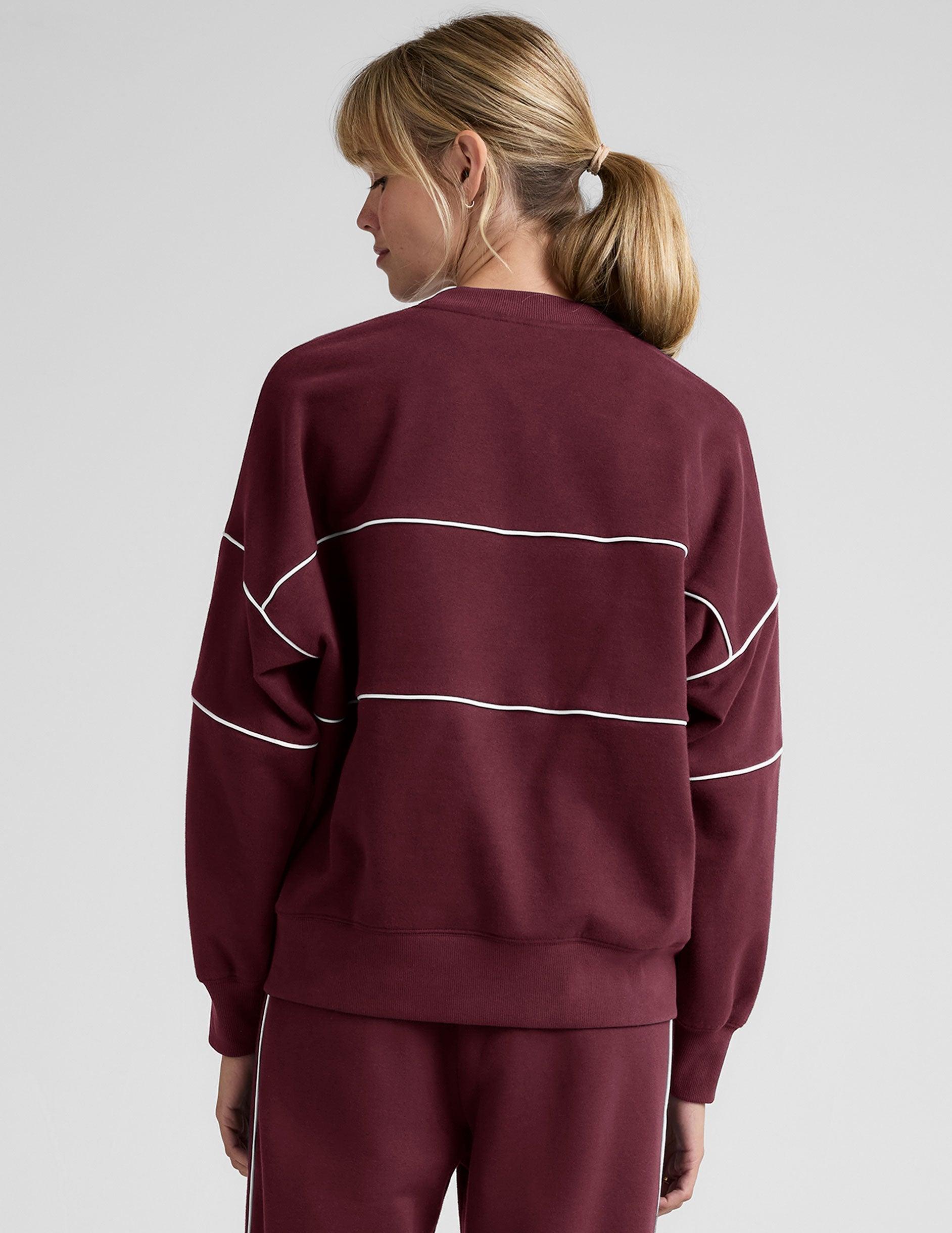 LuxeFleece Piper Boxy Sweatshirt Product Image