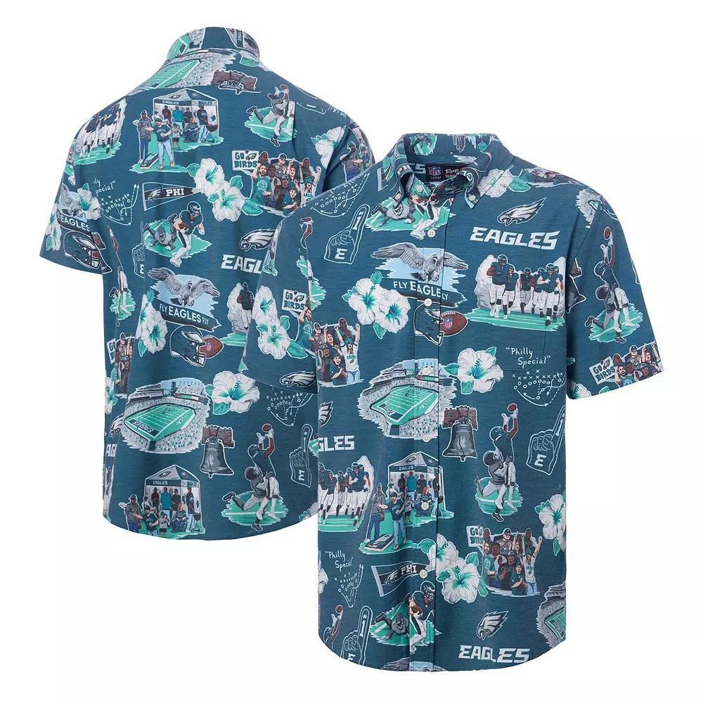 Men's Reyn Spooner Kelly Green Philadelphia Eagles Scenic Button-Down Shirt,  Product Image
