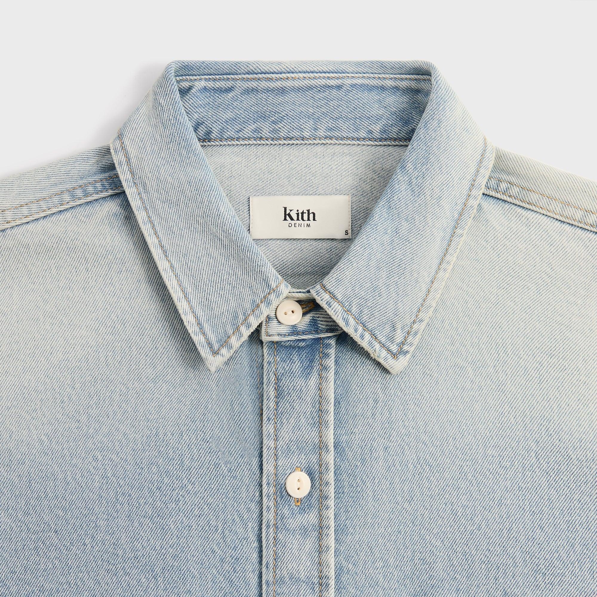 Kith Henson Denim Shirt - Light Indigo Male Product Image