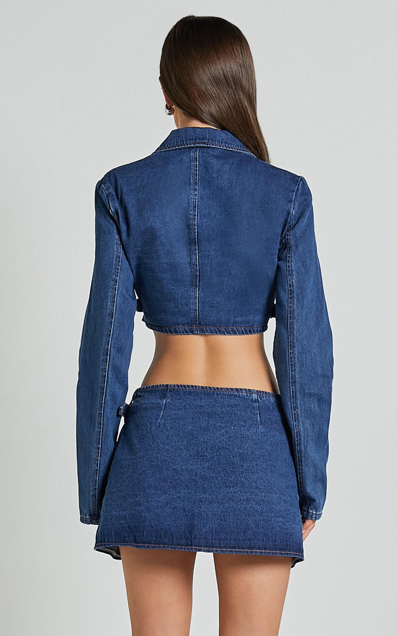 Lioness - Anja Crop in Dark Denim Product Image