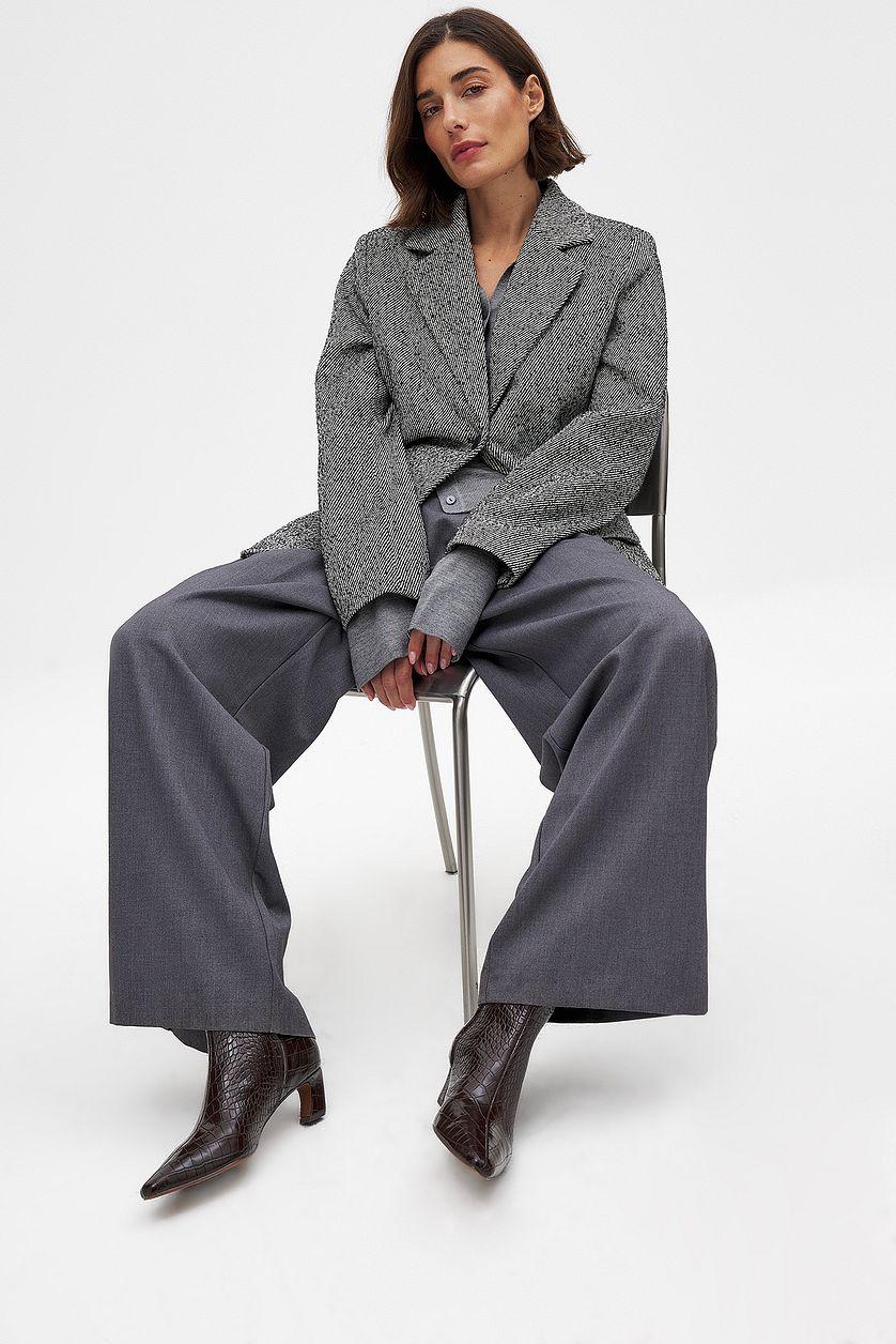 Curved Heel Croc Ankle Boots Product Image