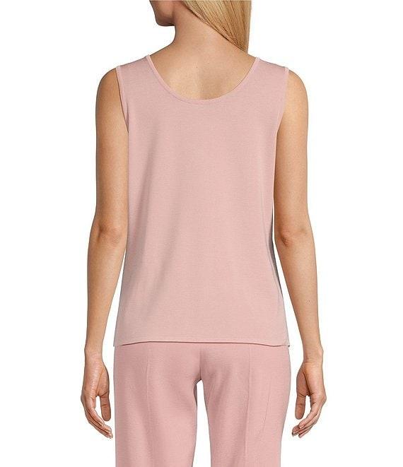 MISOOK Knit Double Scoop Neck Sleeveless Tank Product Image